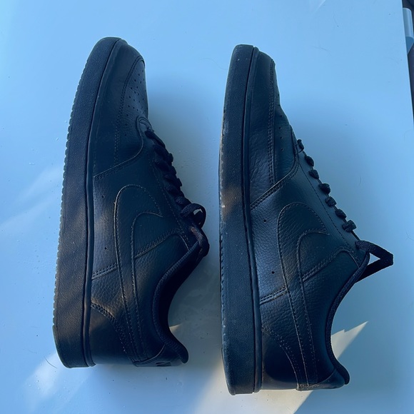 Mens Nike Court Vision Low Black/Black - Picture 3 of 3